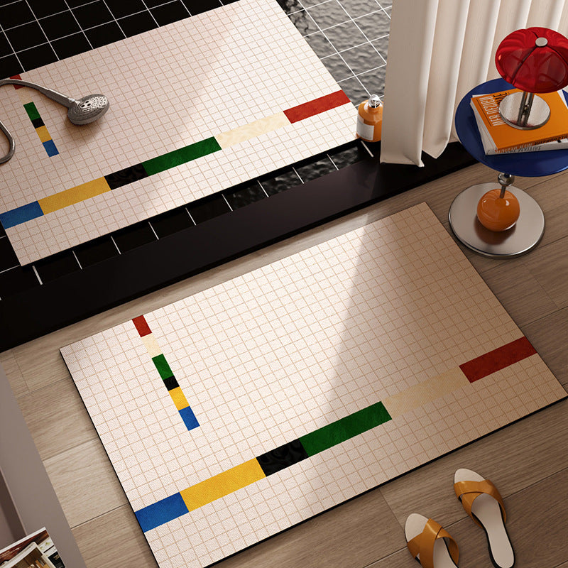 Geometrisch Patroon Antislip Badmat