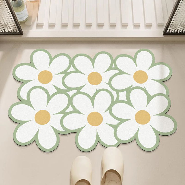 Decoratieve Bloem Motief Vloermat
