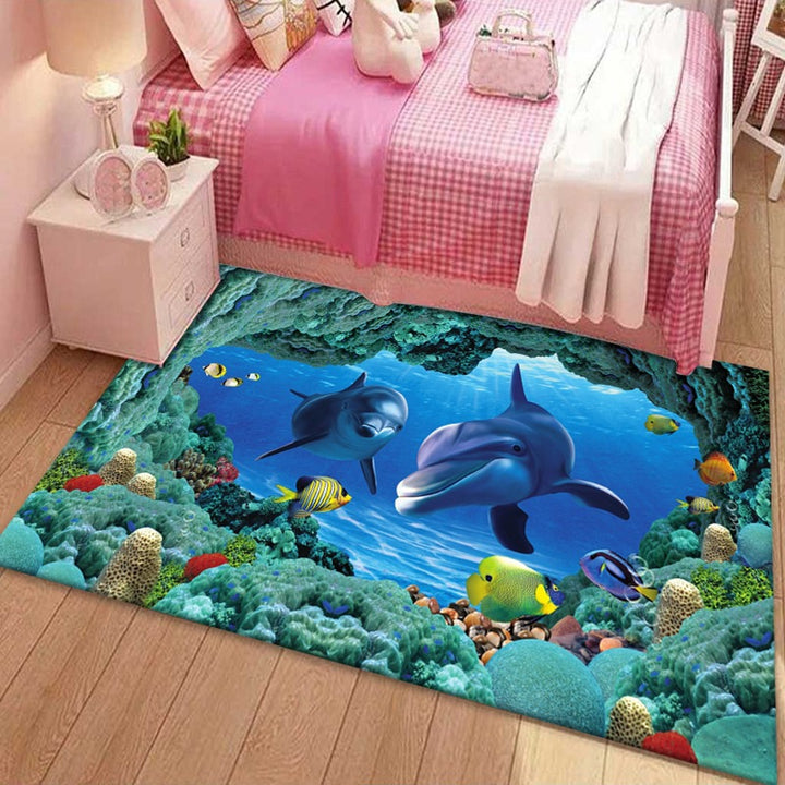 Koraalrif Oceaan Scène Tapijt