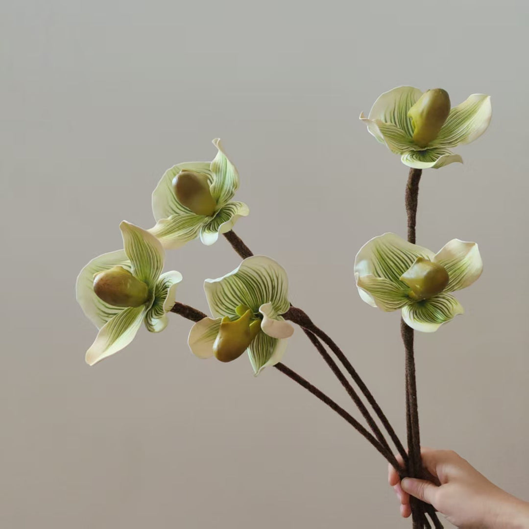 Realistische Orchidee Stam Vaas Decoratie