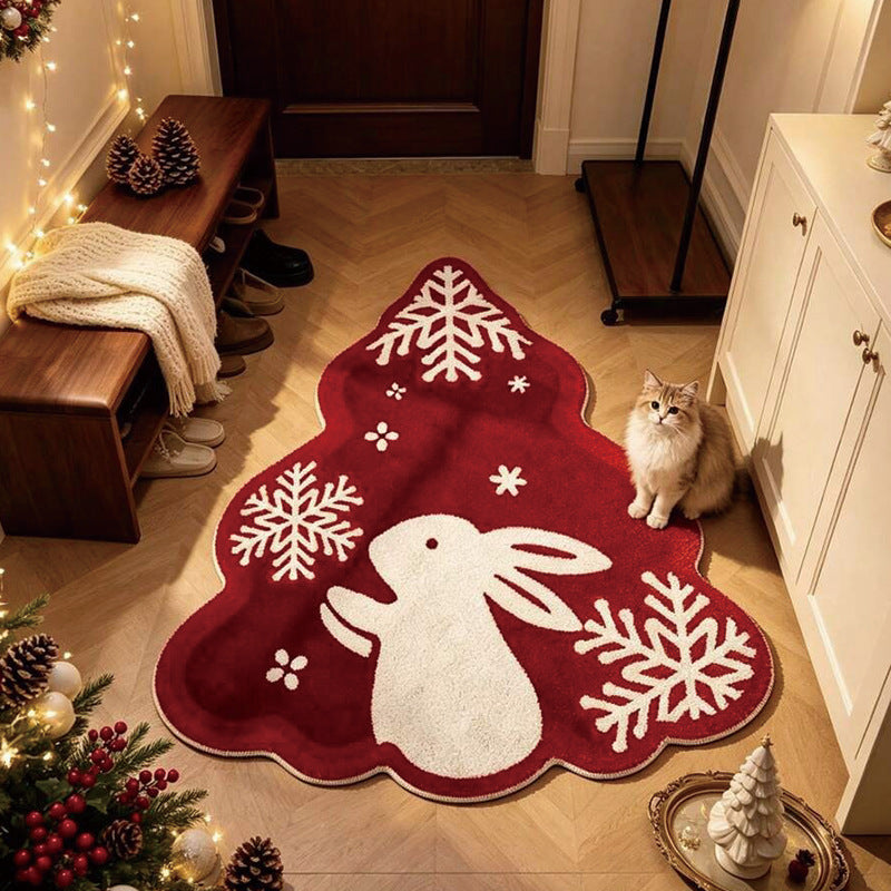 Feestelijk Themed Decoratieve Ronde Vloerkleed