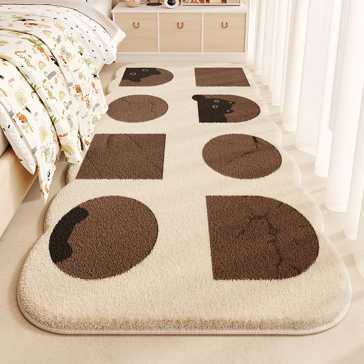 Kinderen's Fun-Thema Pluche Vloerkleed voor Thuis