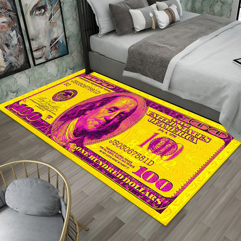 Dollar-Thema Decoratieve Vloerkleed