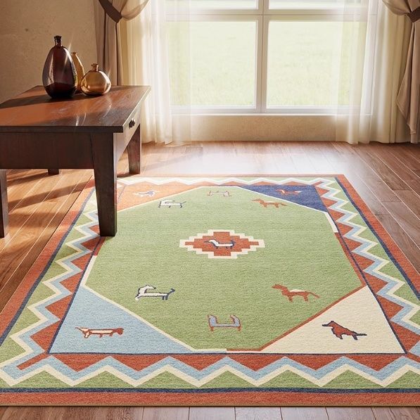 Huisdecoratieve vloerkleed voor binnenvloerdisplay