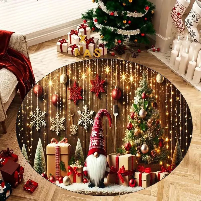 3D Kerstthema Tapijt