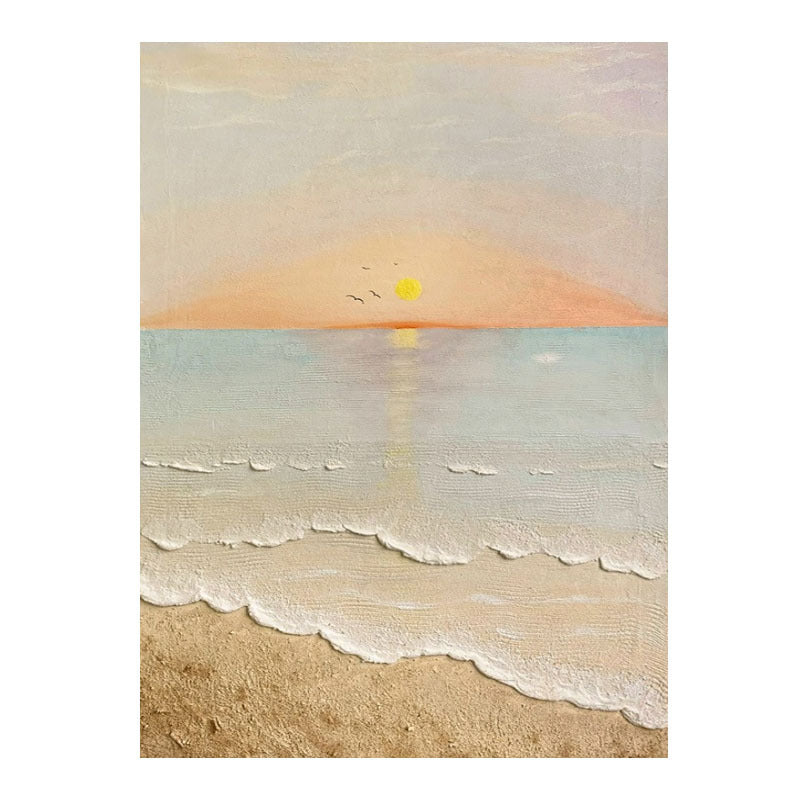 Kust Zonsondergang Wanddecoratie