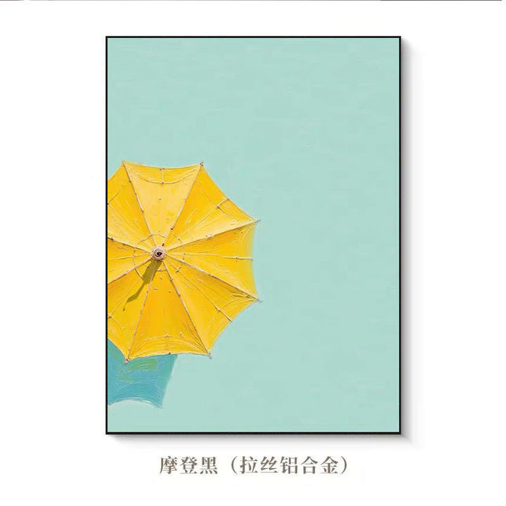 Zomer Strand Parasol Kunstprint