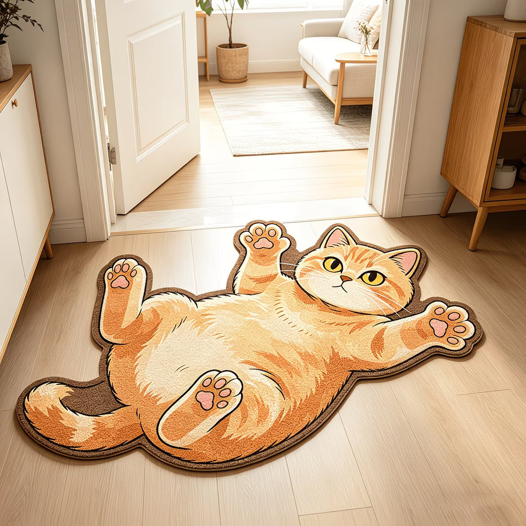 Cartoon Kat-Vormige Vloerkleed
