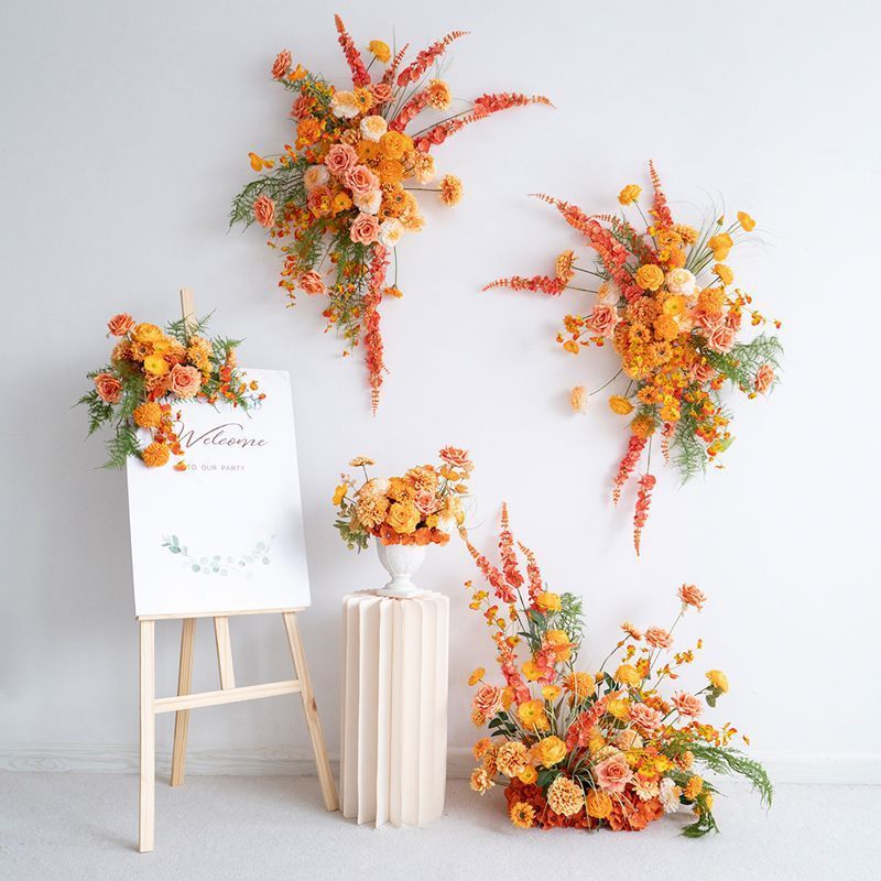 Vibrant Floral Muurdecoratie