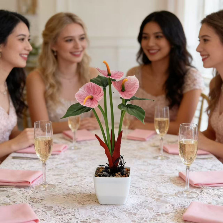 Realistische Anthurium Planten Arrangement