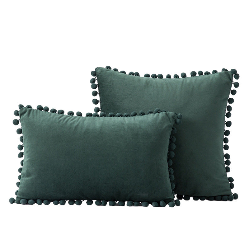 Decoratieve Pom-Pom Accent Kussen