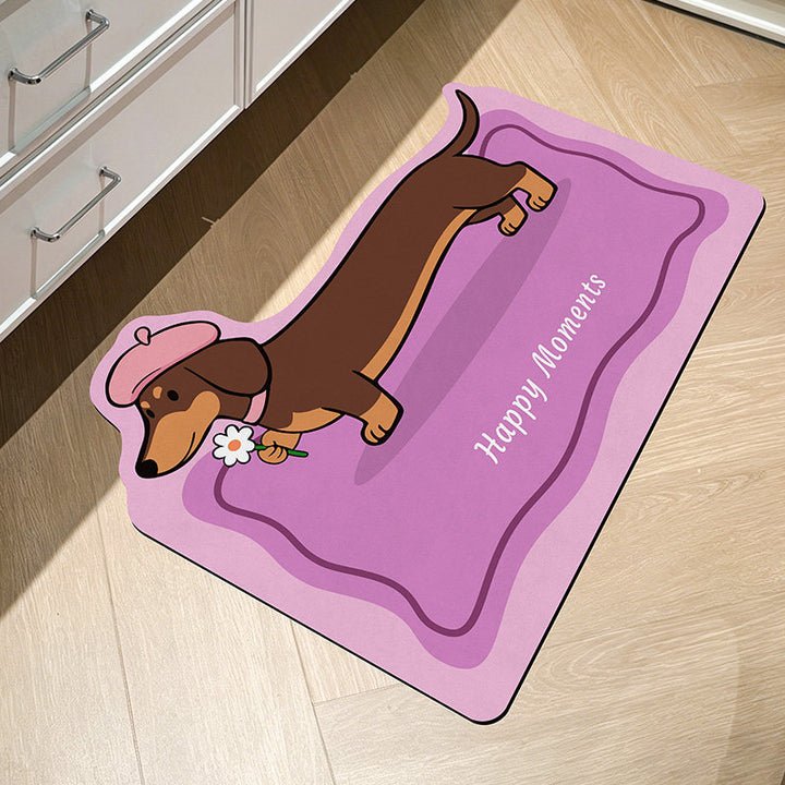 Schattige Hond-Thema Badmat
