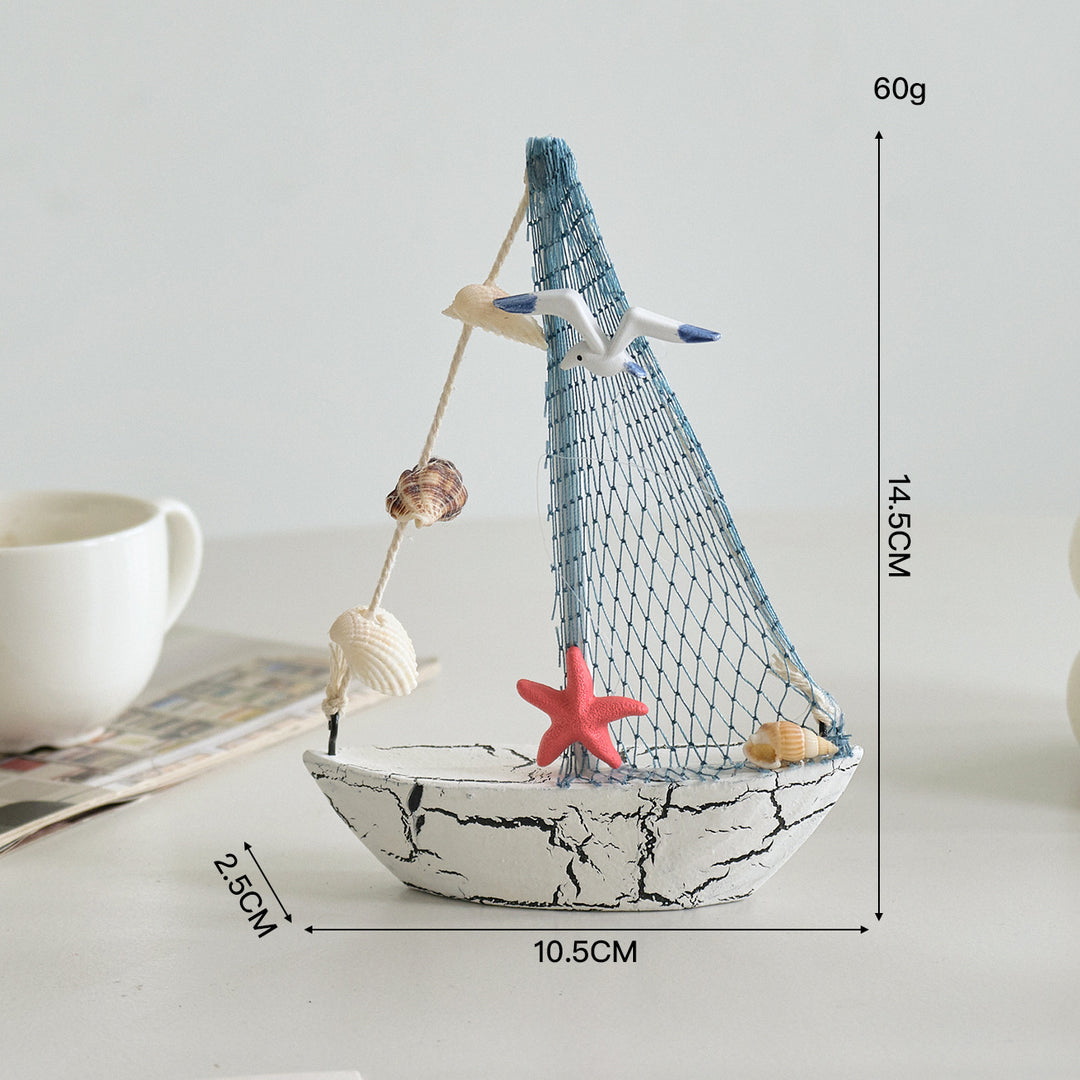 Decoratieve Zeilboot Huis Accent