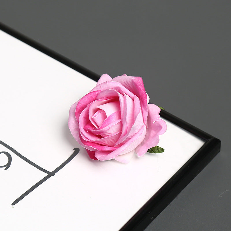 Elegante Zijde Rozen Speld voor Decoratief Gebruik