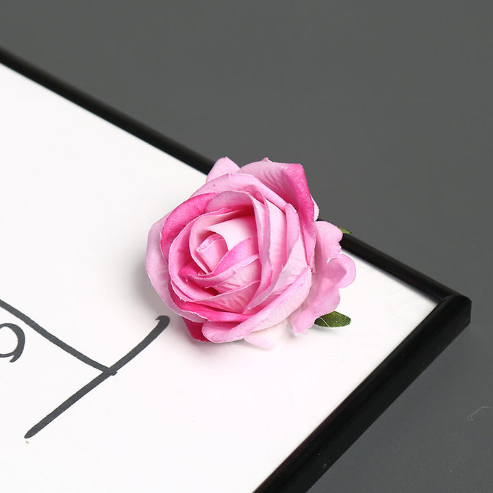 Elegante Zijde Rozen Speld voor Decoratief Gebruik