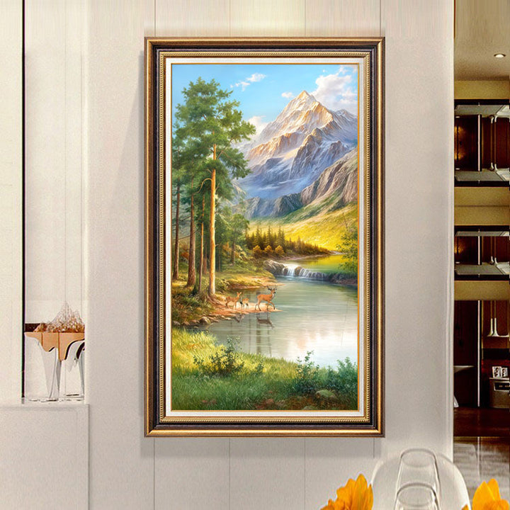Landschapsschilderij Wandkunst