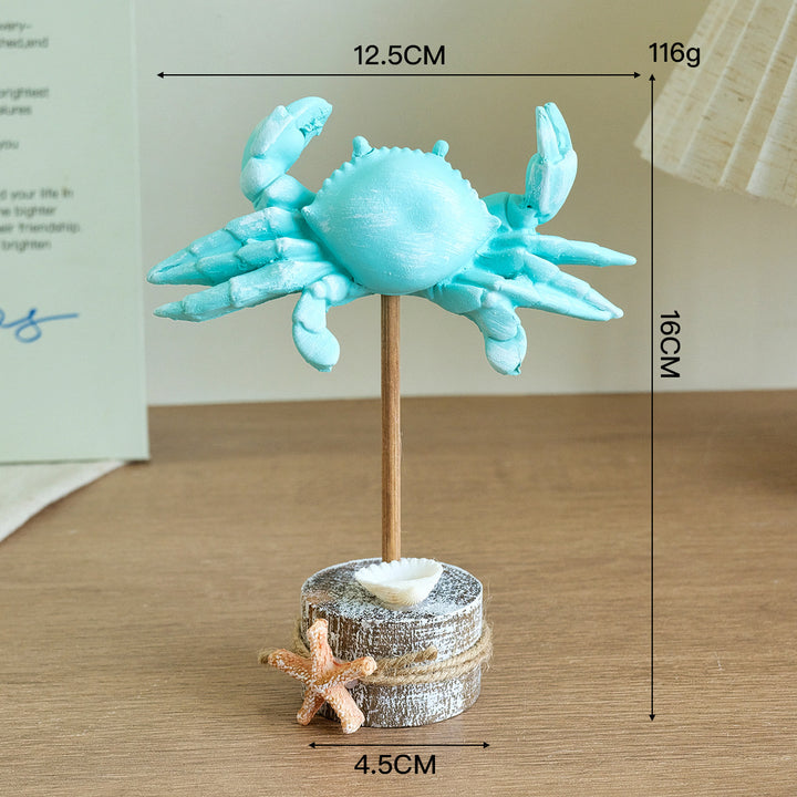 Decoratieve Krab Sculptuur Display