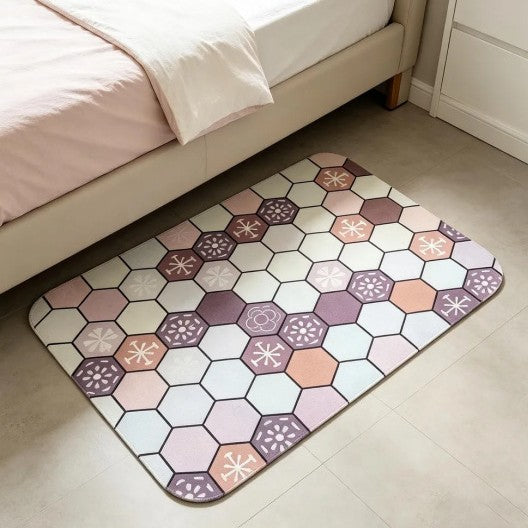 Geometric Pattern Zachte Badmat