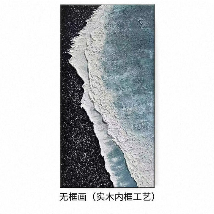 Textured Coastal Wave Canvas Wandkunst