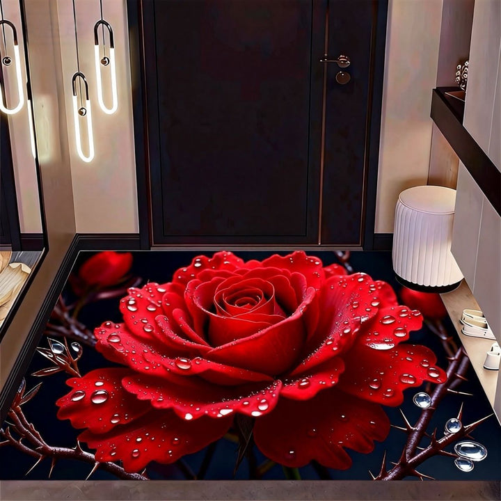 Bloemdesign vloerkleed
