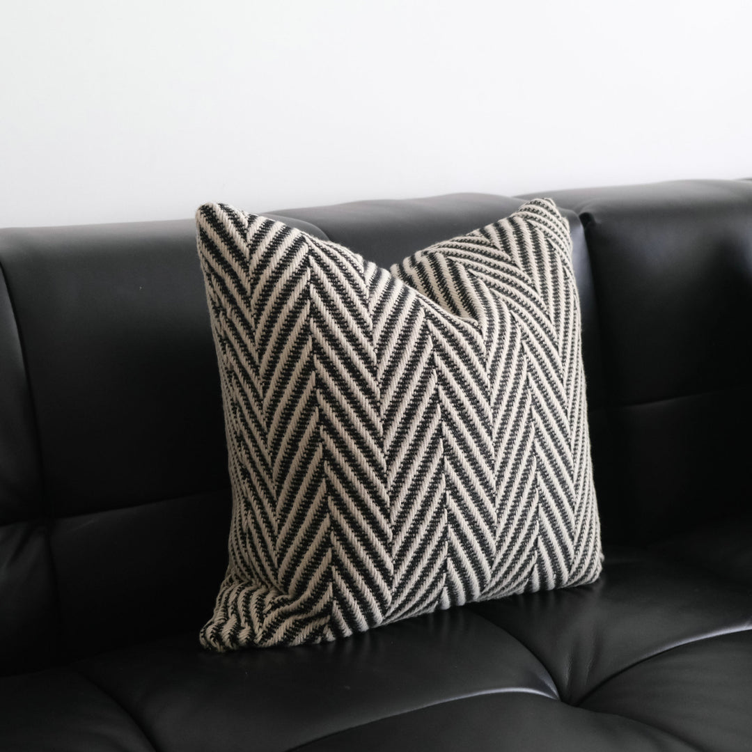 Textured Chevron Patroon Worp Kussen