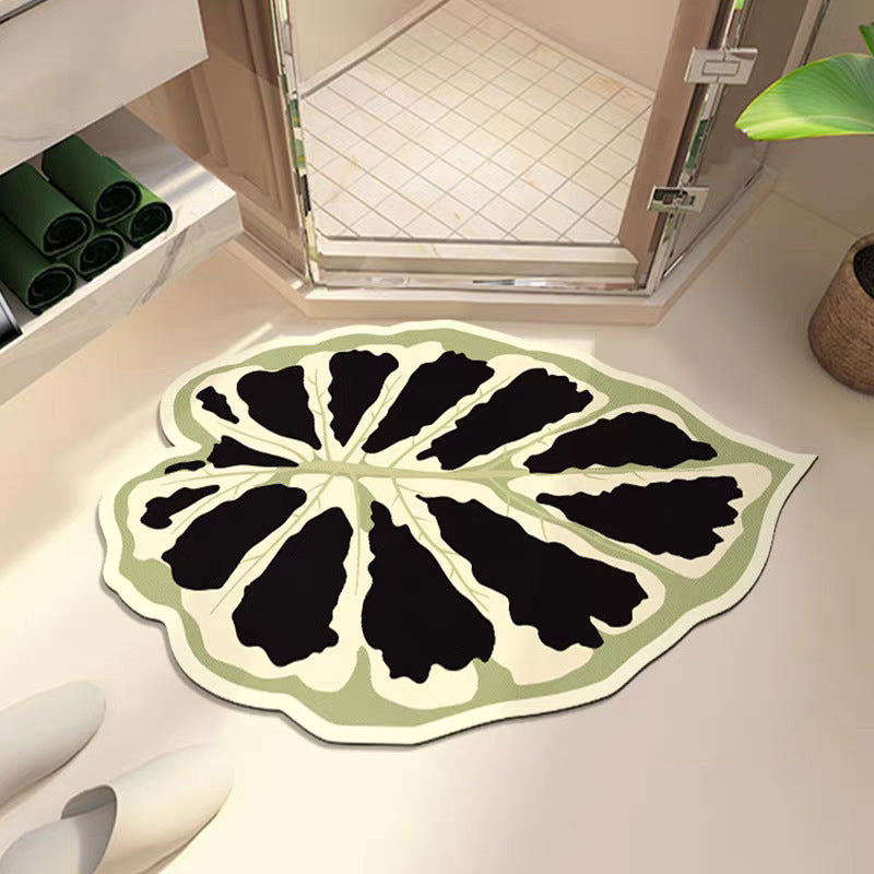 Bladvormige Decoratieve Badmat