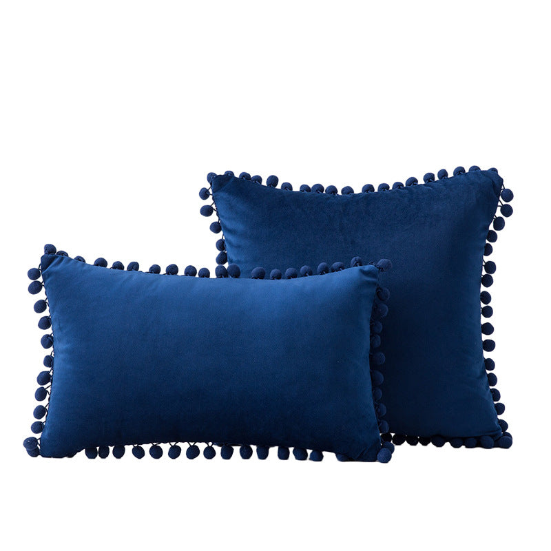 Decoratieve Pom-Pom Accent Kussen