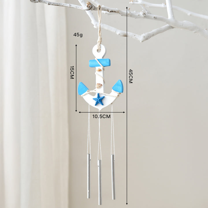 Nautical Anchor Wind Chime Decor