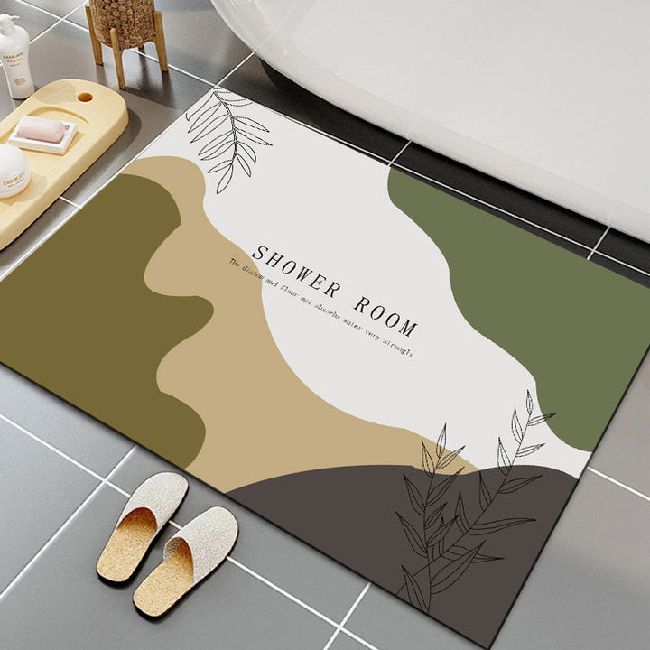 Geometrisch Patroon Antislip Badmat