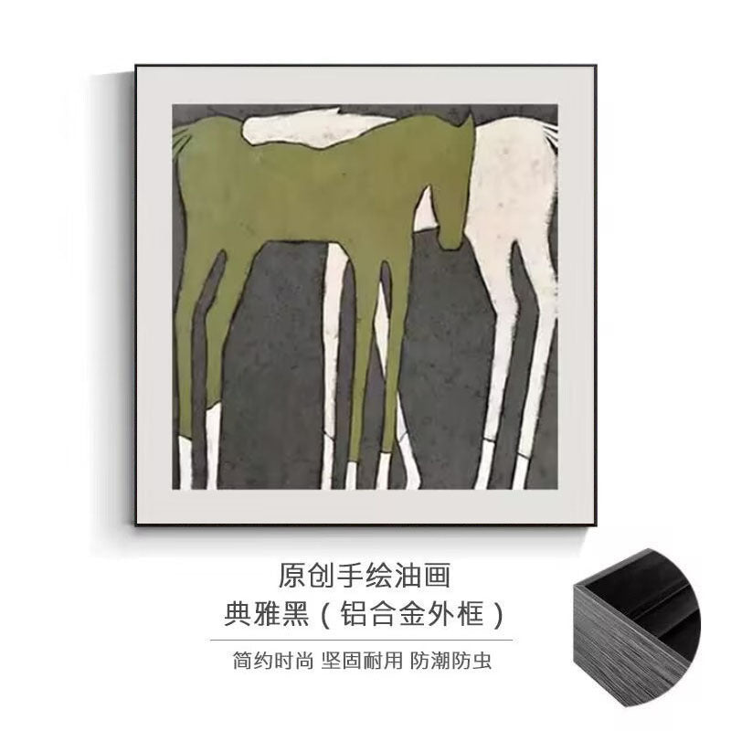Abstract Paard-Thema Canvas Kunstwerk