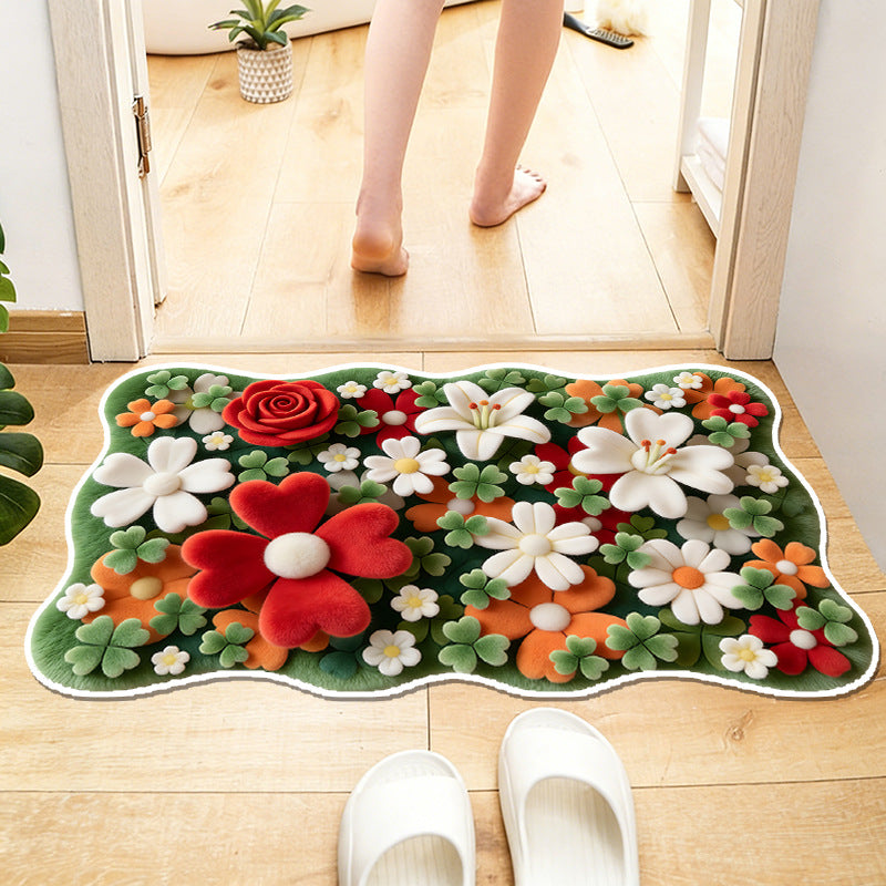 Florale Patroon Zachte Badmat
