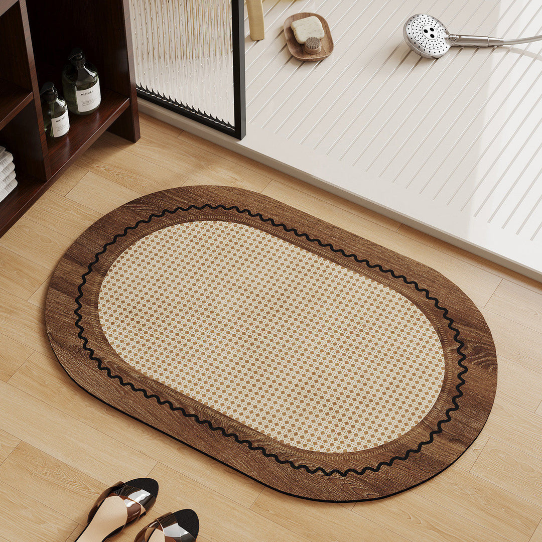 Elegante Houtpatroon Gebiedsmat