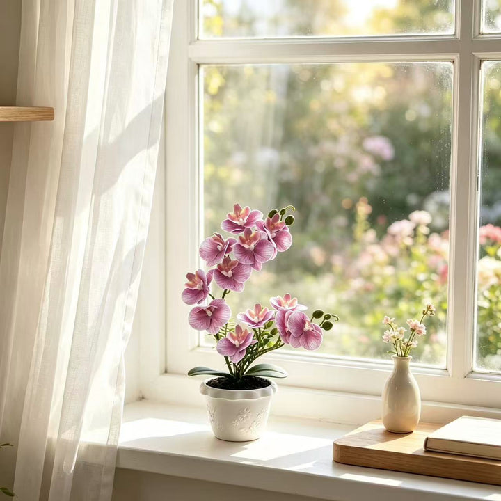 Elegante Kunstmatige Orchidee Bloemarrangement voor Interieur Thuisdecoratie