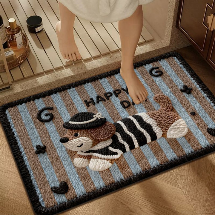 Schattige honden-thema badmat