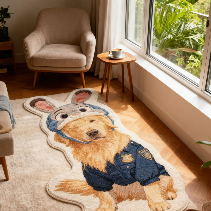 Cartoon Hond Thema Vloerkleed
