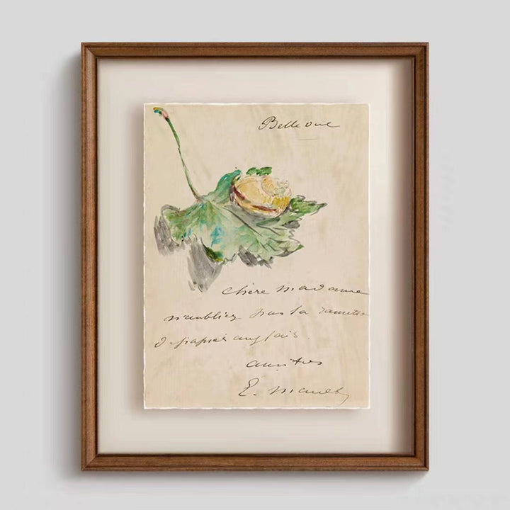 Vintage Botanische Illustratie Ingelijste Kunst