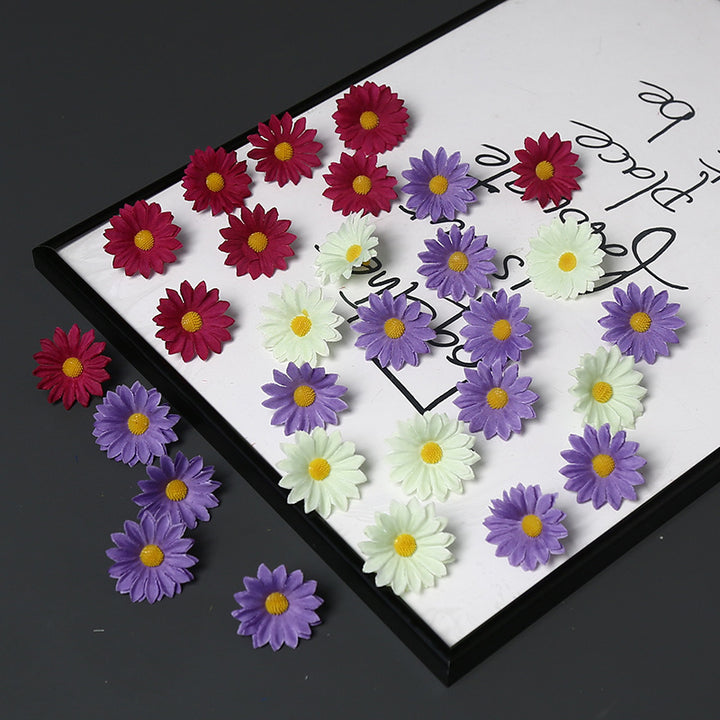 Elegante Stof Daisy Bloemen Speld voor Decoratieve Draagtijd