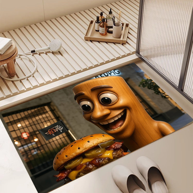 Cartoon Character Loopmat voor Thuis Vloerdecor