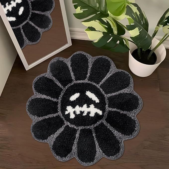 Bloemvormig Pluche Vloerkleed