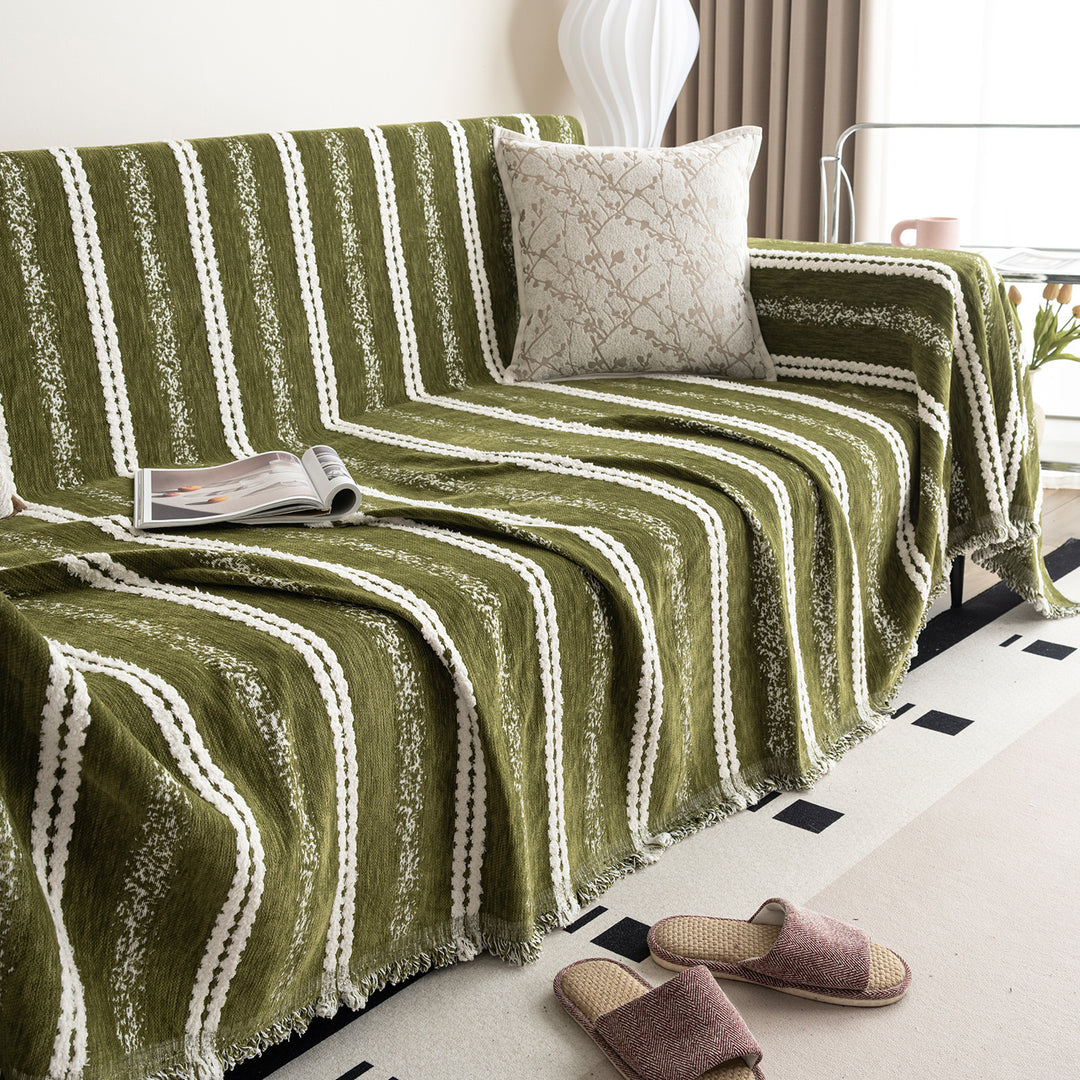Gestreepte Textuur Sofa Deken