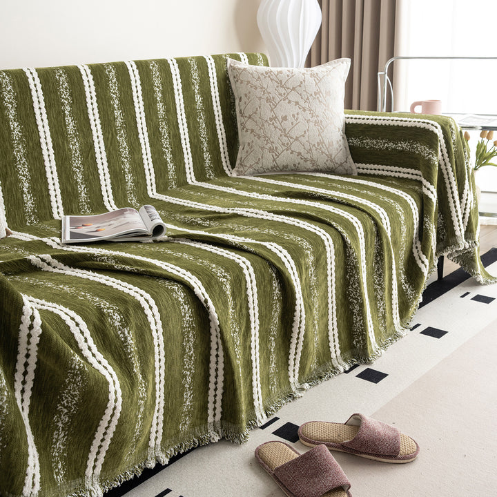 Textured Knit Bankdeken