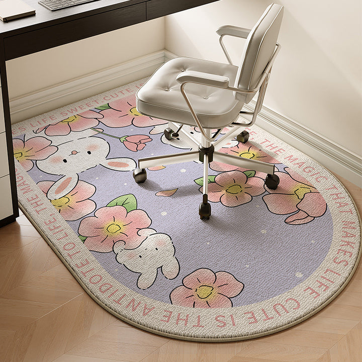 Schattig Dierenthema Pluche Vloerkleed voor Woondecoratie