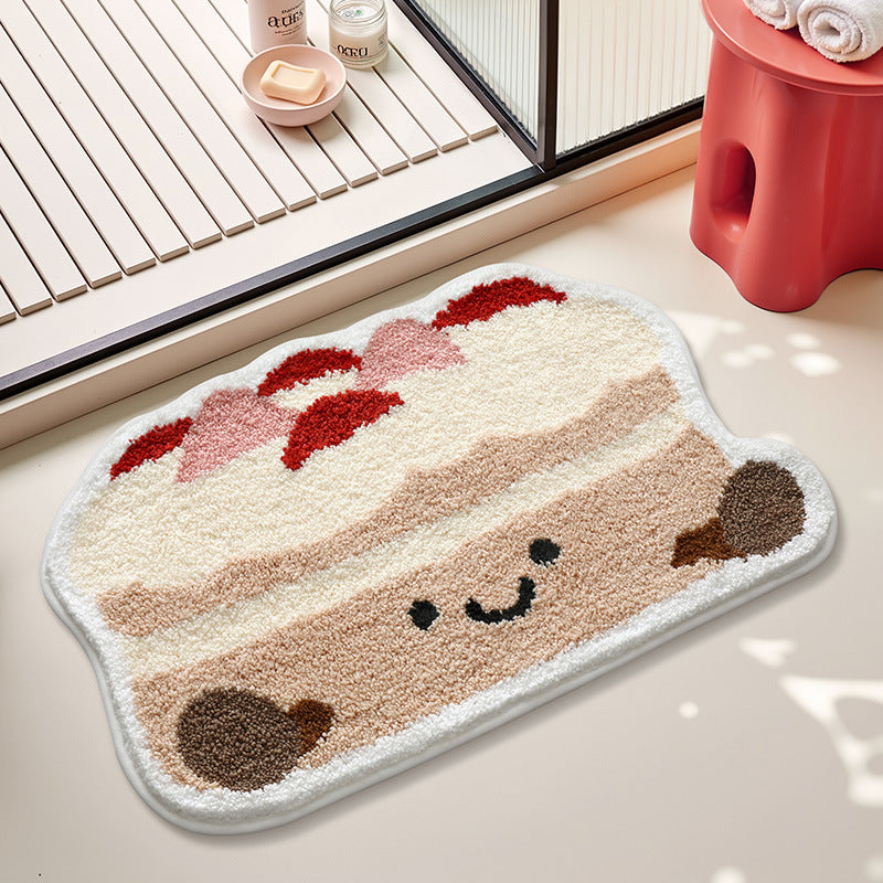 Schattige dessert-thema badmat
