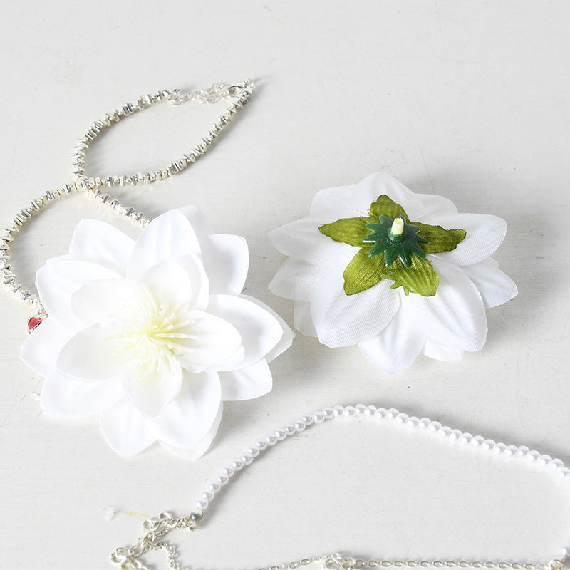 Elegante Zijde Bloemen Haaraccessoires