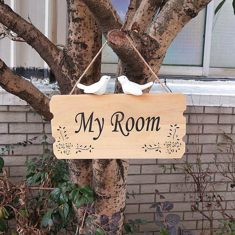 Decoratieve Houten Deurschild