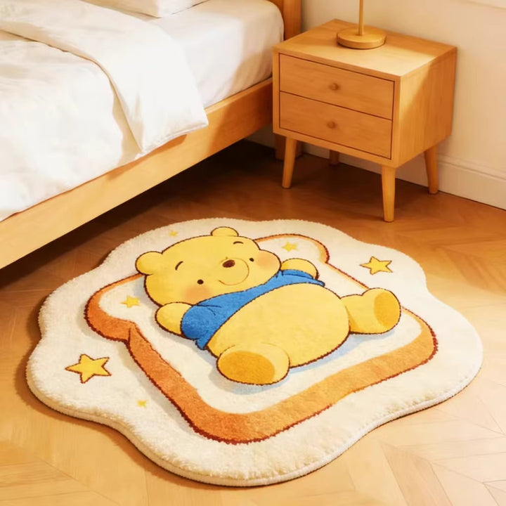 Schattig Cartoon Beer-Thema Pluche Vloerkleed