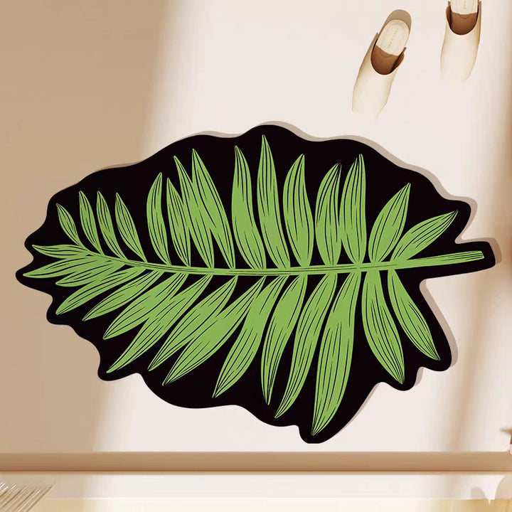 Bladvormige Decoratieve Badmat