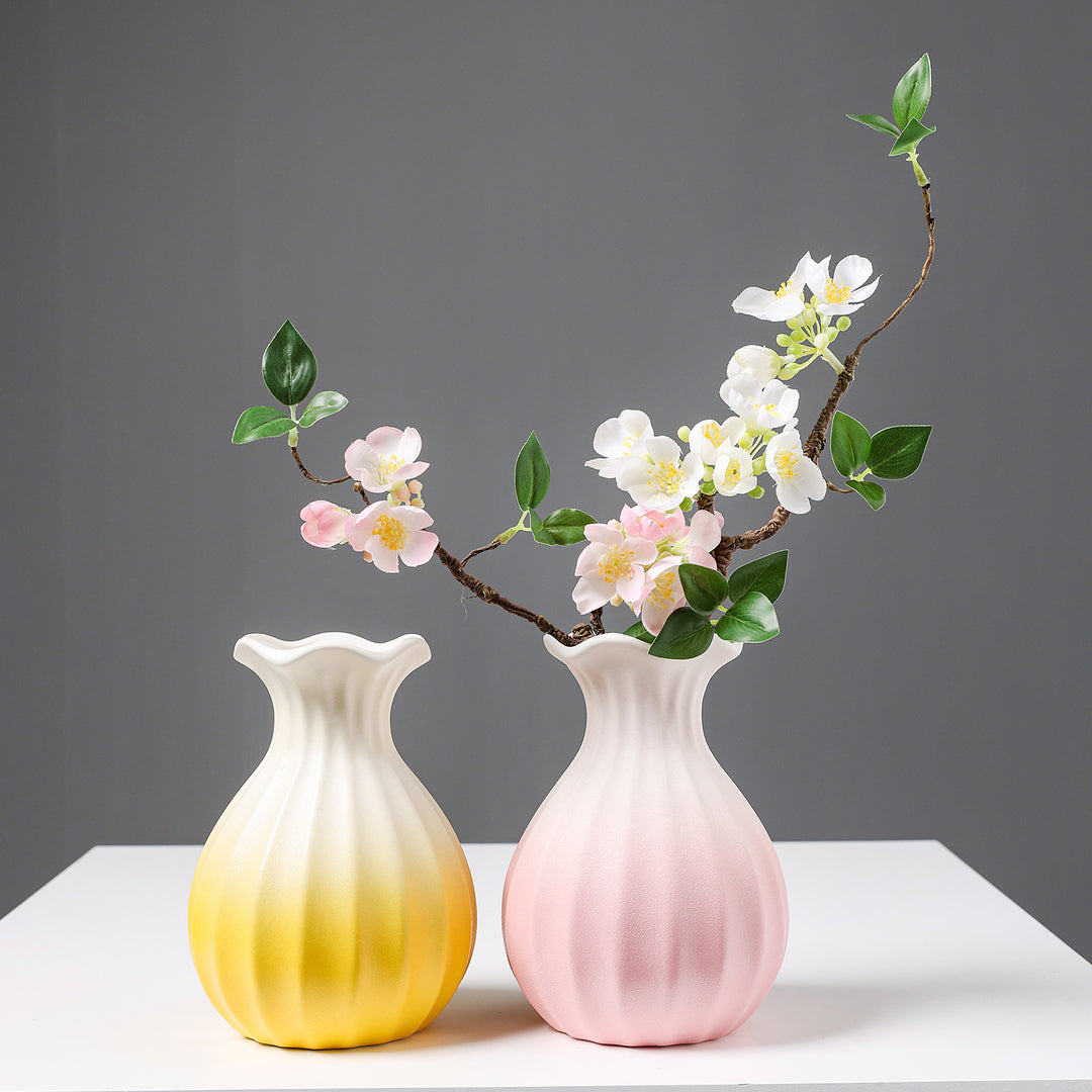 Elegante Geweven Keramische Bloemvaas