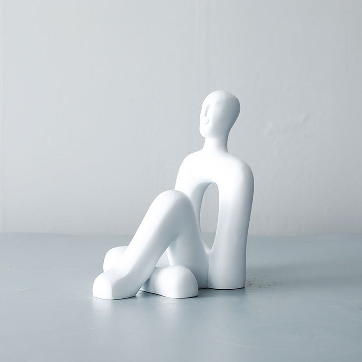 Abstract Decoratieve Zittende Figurine