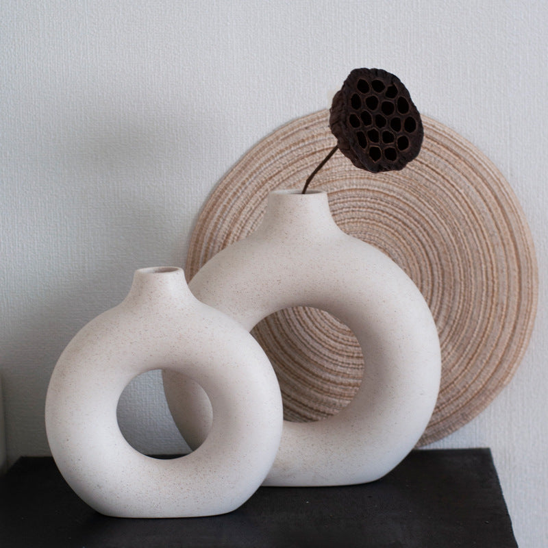 Moderne Abstracte Keramische Bloemvaas